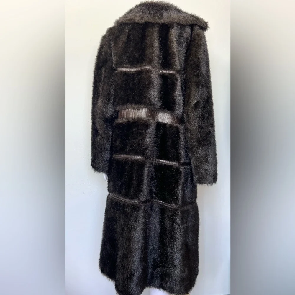 Vintage Mary Lane Full Length Womens Fur Coat Sz 16 - Picture 9 of 13